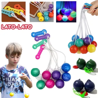 【Yohei】Lato Lato  LED ลูกบอลไวรัส ขนาด 40 มม ลูกลาโต้ลาโต้ ของเล่นสําหรับเด็ก