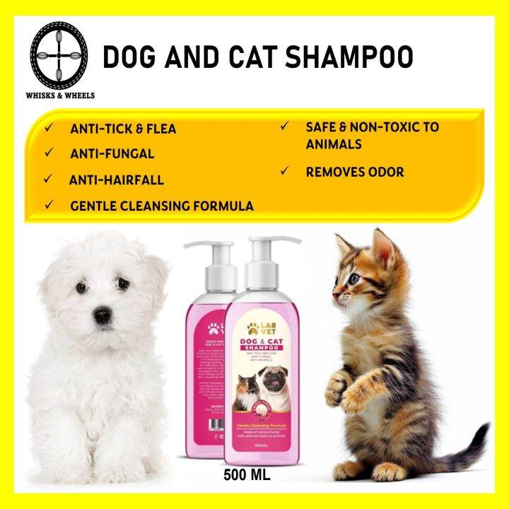 Dog & Cat Shampoo Gentle Cleansing Formula, Natural, Anti Flea, Anti