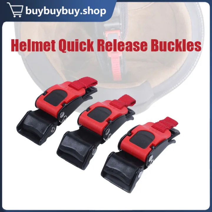 3Pcs Motorcycle Helmet Speed Clip Bike Helmet Chin Quick Release Strap