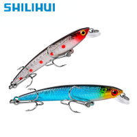 SHILIHUI เหยื่อตกปลา Minnow 1ชิ้นเหยื่อจม7.5ซม. 5.6กรัมเหยื่อปลอมแบบแข็งเหยื่อตกปลามีเสียงดังอุปกรณ์ตกปลาปลากะพง