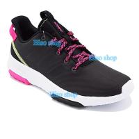 รองเท้าลำลองผู้หญิง ADIDAS NEO Cloudfoam Racer TR ของแท้  สีดำตัดชมพู ไซส์ 41.5 แบรนด์แท้shop 100%