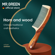 MR.GREEN Comb Gỗ Tự Nhiên Với Cấu Trúc Nối Sừng Lược Chải Tóc Răng Tốt