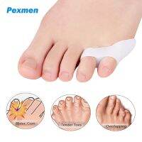 ₪✠┅ Pexmen 2/4Pcs Gel Little Toe Pads Corrector Straightener Pinky Toe Cushion Splint Pain Relief Reduce Blisters Corn and Friction