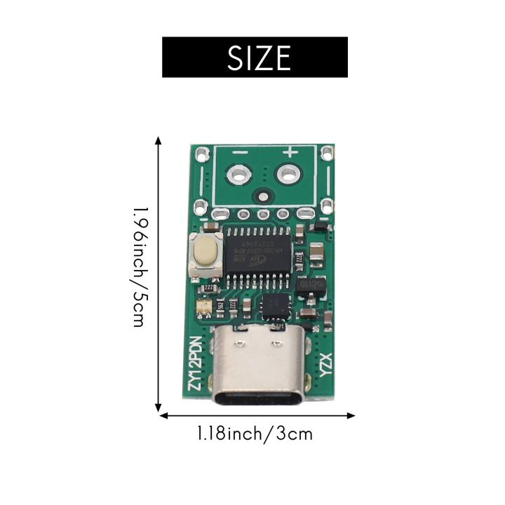 usb-c-pd2-0-3-0-to-dc-converter-power-supply-module-decoy-fast-charge-trigger-poll-polling-detector-tester-zy12pdn