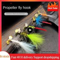 1~10PCS Fishing Lures BLF546 Propeller Fly Hook Luya Fly Fishing Artificial Bait Fly Hook Fur Hook Fly Imitation Fly FishingLures Baits