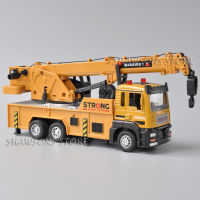 โมเดลรถบรรทุกจําลอง ขนาด 1:50 Engineering Vehicle Heavy Crane พร้อมไฟเสียง ของเล่นวิศวกรรม สําหรับเด็ก