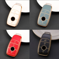 Key Fob Cover สำหรับ Mercedes Benz A C E S G Class TPU คุ้มครองเต็มรูปแบบเข้ากันได้ Keyless สมาร์ทคีย์ Fob