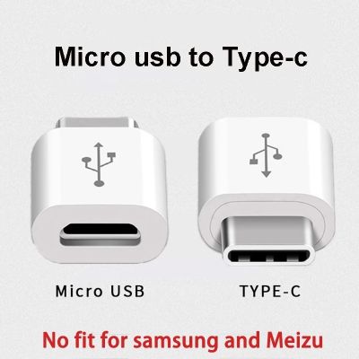 5Pcs Micro USB Female To Type C Male Adapter Converter Micro-B To USB-C Connector Charging Cable Adapter Phone Accessories