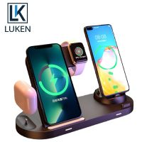 Luken 3 in 1 ที่ชาร์จไร้สาย ชาร์จเร็ว สําหรับ iP 13 Samsung โทรศัพท์มือถือ นาฬิกาไร้สาย ชาร์จหูฟัง