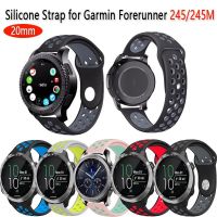 20มม.สปอร์ตซิลิโคนสายสำหรับการ์มินVenu/Garmin Forerunner 245/245M/645/Vivoactive3/Vivomove HR Bandซิลิโคนอุปกรณ์เสริมสมาร์ทนาฬิกาสายคล้องข้อมือ