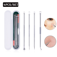 ที่กดสิว ชุดกดสิว อุปกรณ์กดสิว สุดคุ้ม 4 ชิ้น พร้อมกล่อง acne tools kit