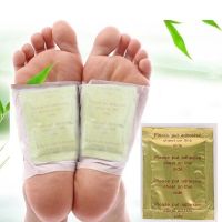 《Danqing family》200ชิ้น/ล็อต Kinoki Detox Foot Patches พร้อม Adhersive Foot Care Tool ปรับปรุงการนอนหลับแผ่นไม้ไผ่สำหรับเท้า Detox