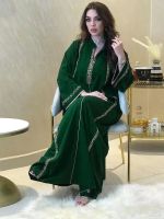 HiGuangGou Abaya-เสื้อคลุมยาวสำหรับผู้หญิง,คาฟตานโมร็อกโก,Vêtements De Prière Islamiques,Ramadan, Eid, Turquie