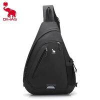 【YF】 OIWAS-Bolsa de ombro masculina mochila tiracolo casual versátil estudante faculdade ciclismo esportes viagem curta masculino moda