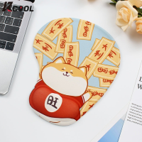 【CW】Cartoon Gaming Mouse Pad Wrist Rest 3D สัตว์น่ารักซิลิโคนหนาเกมคอมพิวเตอร์ Office Wrist Protector Support Wristband