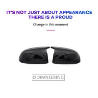 1 Pair Mirror Cover Car Side Rearview Mirror Caps M3 Style Mirror Cover for BMW X3 G01 X4 G02 X5 G05 2018-2022 Black Accessories