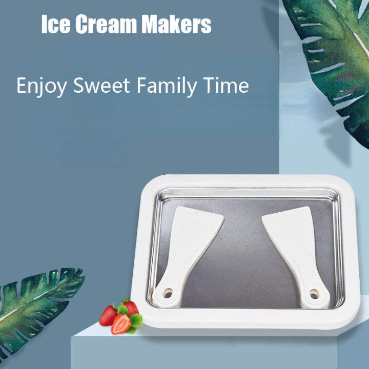 Ice Cream Maker Yogurt Frozen Pan Mini Fried Yogurts Machine Rolled Ice