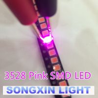 【✱2023 HOT✱】 ganfengsu3936969 ไดโอดไฟ Led สีชมพู Smd 50ชิ้น1210ชิป Led ไฟ Smd ไดโอดเปล่งแสง3528สีชมพูสว่างมาก