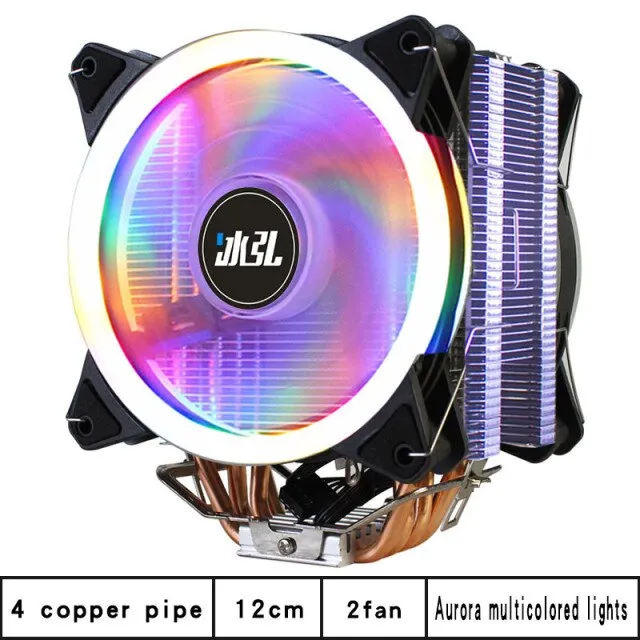 Cpu Cooler LGA 2011 Cooling Fan RGB 120Mm 4 Copper Pipe X79 X99