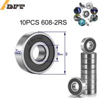 ☎✁✸ 10/20 Pack 608-2RS Ball Bearing - Double Rubber Sealed Shielded Miniature Deep Groove 608rs Bearings for Skateboards Scooters