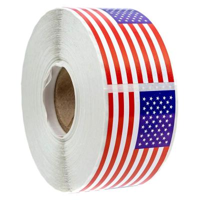 50-250pcs USA Patriotic Sticker American Flag Stickers for notebooks cards and scrapbooking Office Stationery Sticker Stickers Labels