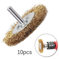 【cw】10Pcs 50mm Steel Wire Wheel Brushes For Metal Rust Removal Polishing Brush Steel Cutting Rotary Brush For Drill Rotary Toolhot