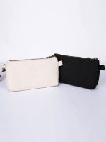 High-end Original Yuanbenliang factory canvas small bag medium bag hand holding small cloth bag new zipper style cloth bag storage bag