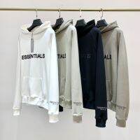 ❈♛◊ ESSENTIALS เสื้อสเวตเตอร์มีฮู้ดสีทึบสไตล์ยุโรปและอเมริกา Unisex มีให้เลือก 4 สี