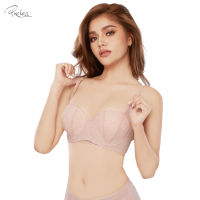 Presea  บราเกาะอก รุ่น Floral Lace Bra สีชมพูอ่อน(Soft Pink) MA1707