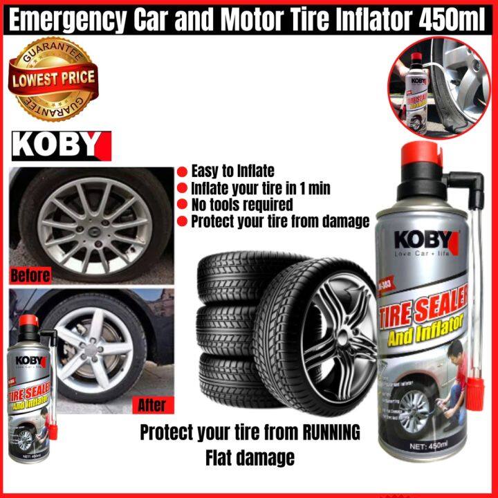 Emergency Flat tire Repair Sealer and Inflator for Car and Motorcycle ...