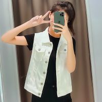 Cowboy Vests Women In The Spring And Autumn 2022 New Brief Paragraph Coat Fashion Ladies Vest