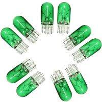 10pcs Car Width Indicator Light Green Blue Color T10 501 W5W Dashboard Panel Gauge Light Bulbs 3W 12V Auto Accessories