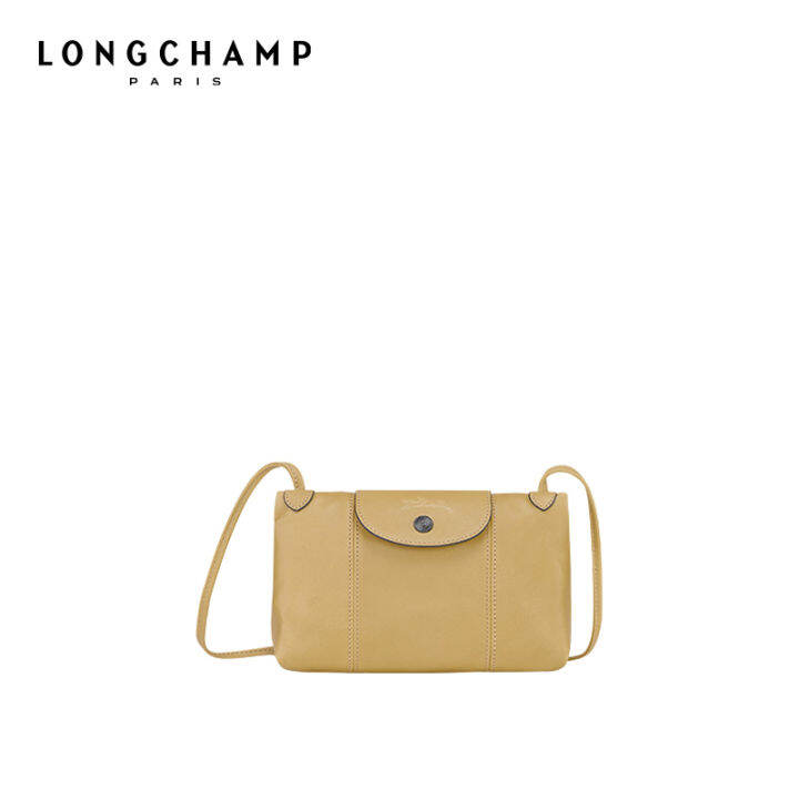 Longchamp small Le pliage cuir women's sheepskin messenger bag Cross Body Shoulder Bags Lazada