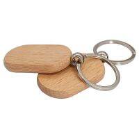 Blank Wooden Key Tag Key Diy Wood Keychains Key Wood Engraving Blanks 40 Pack