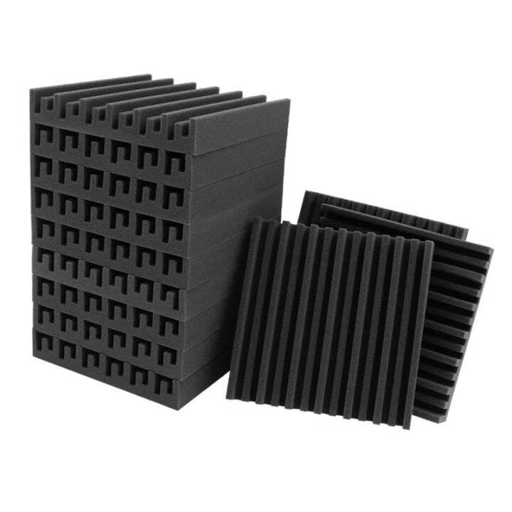 12 Packs Acoustic Foam Board,Grooved Sound Board,HighDensity Acoustic