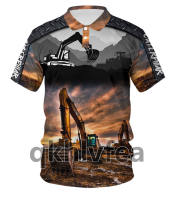 2023 Fashion New Caterpillar 3D All Over Printed polo Shirts For Men And Women 23（Contact the seller, free customization）