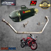 ท่อnew cbr150rโฉมใหม่ honda ท่อakrapovic shorty 2รู เคฟล่า ท่อแต่ง cbr150r โฉมใหม่ เสียง แน่น นุ่ม ทุ้ม ไม่แต่งในรอบสูง ระบายความร้อนได้ดี อัตราเร่งดีขึ้