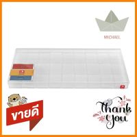 กล่องแบ่งช่อง 27 ช่อง พร้อมฟองน้ำ BOXBOX 6127SPL สีใส27-COMPARTMENT BOX WITH SPONGE BOXBOX 6127SPL CLEAR **คุ้มที่สุดแล้วจ้า**