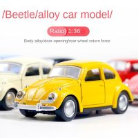 Alloy vintage beetle classic car model simulation convertible sports car pullback car toy car creative ornaments