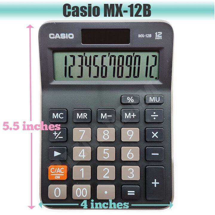 Quality Assurance Casio Calculator MX-12B Two Way Power 12 Digits ...