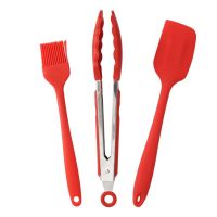 MUJI Original Food Grade Silicone Cake Baking Tool Set High Temperature Resistance Barbecue Food Clip Scraper Oil Brush Egg Beater Spatula