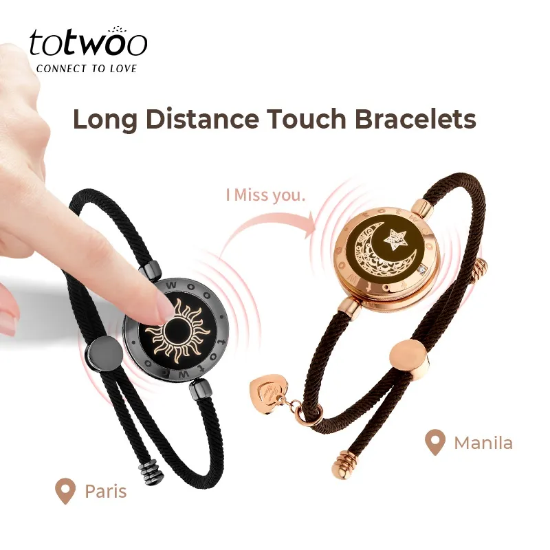 Long Distance Touch Vibration Bracelets  Bracelets Couples Long Distance  Touch - Bracelets - Aliexpress