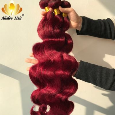 Aliafee ผมบราซิลเลี่ยนแว็กซ์ก้อนผม8 "-30" นิ้วผมมนุษย์สีสลัวสานต่อผมเรมี1/3/4ชิ้น