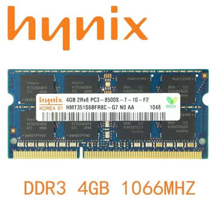 DDR3ภาพ Hynix PC3-8500S 4GB 1066Mhz สำหรับหน่วยความจำ RAM ของแล็ปท็อป ...