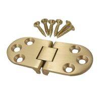 Copper Semi-circular Folding Hinge Thicken Countertop Hinges 180 Degree Flip Hinge Round Table Hinges Door Hardware Locks