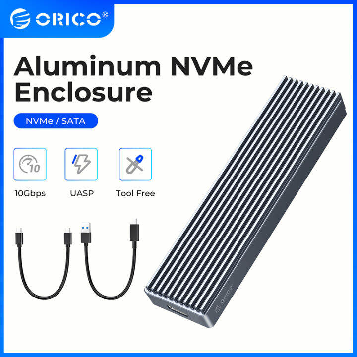 ORICO M.2 SSD Enclosure PCIe SSD Case M2 SATA NGFF 5Gbps SSD Enclosure