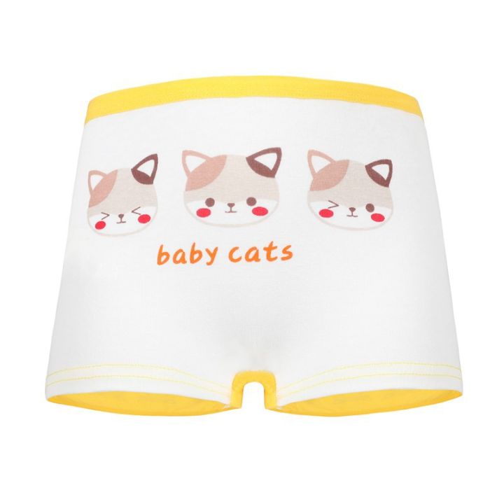 4-piecesset-ready-stock-cute-cat-cartoon-printed-kids-panty-elasticity-kid-underwear-baby-soft-breathable-cotton-underpants-2-12years-girls-panty-hot-sale-in-south-east