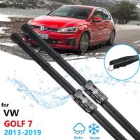 ใบมีดไม้เช็ดรถสำหรับ Volkswagen VW Golf 7 MK7 2013 ~ 2019กระจกบังลมที่ปัดน้ำฝนอุปกรณ์เสริมรถยนต์2014 2015 2016 2017 2018