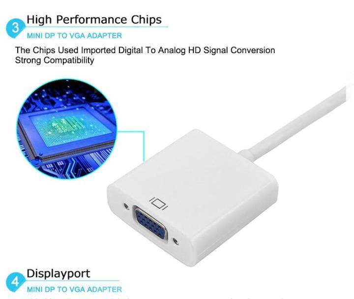 mini-dp-to-vga-สายเคเบิลอะแดปเตอร์-mini-displayport-thunderbolt-to-vga-d-sub-converter-1080-จุดสำหรับ-macbook-pro-air-imac-mac-mini