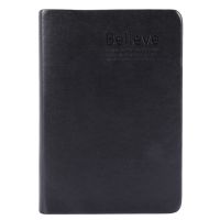 3X Thick Paper Notebook Notepad PU+Paper Bible Diary Book Journals Agenda Planner School Black+Gold